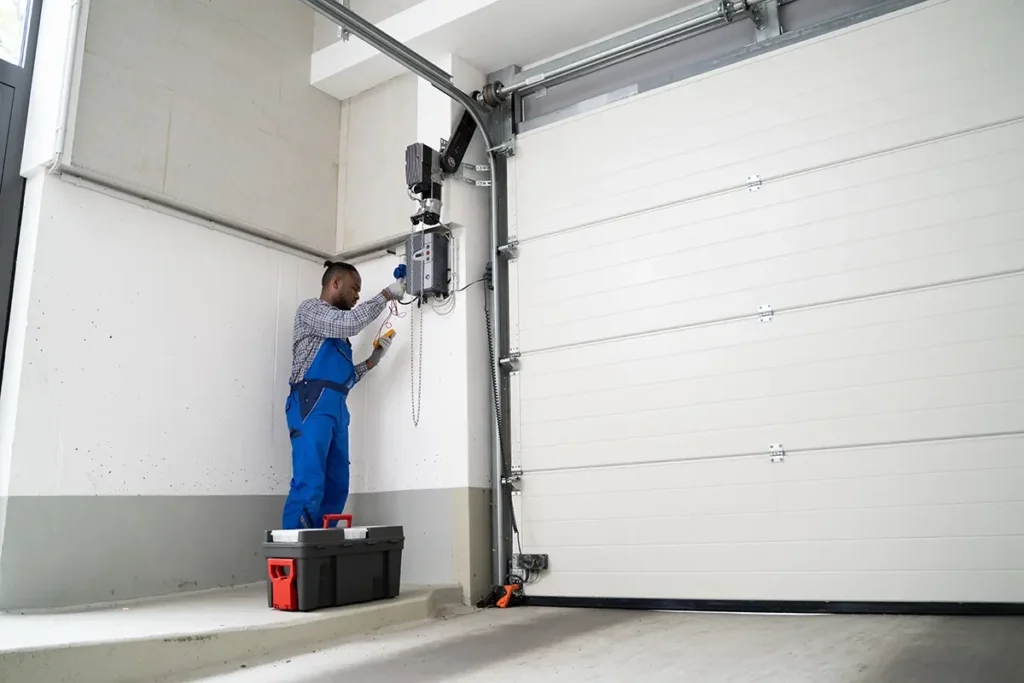 Garage Door Repair blue uniform