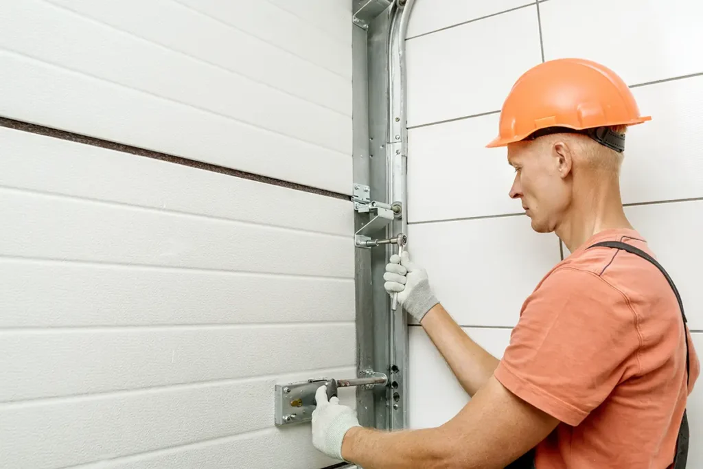 Garage Door Repair orange hat