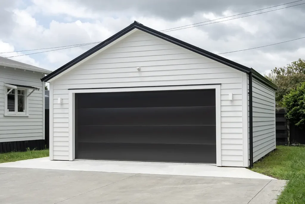separated garage door
