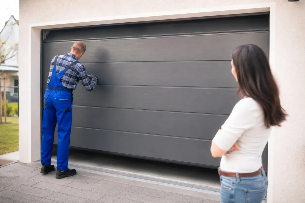 Garage Door Supplier comparing panel finishes at a Gilbert - AZ home during exterior upgrade planning, Garage Door Supplier reviewing insulated door options at a San Tan Valley - AZ residential property, Garage Door Supplier evaluating sun-exposed panels at a Surprise - AZ home before replacement
